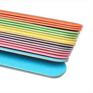 Lime à ongles colorée OME, grain 180, double face, réutilisable, outil de soin, 18 cm, mini, design droit - Product Image 4