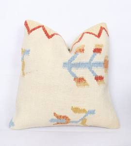 Handmade Wool Kilim Decorative <b>Pillow</b> Covers | Vintage Boho Tribal Cushion Cover | Turkish Handwoven <b>Throw</b> <b>Pillow</b> Wholesale - Product Image 2