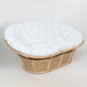 Papasan couch <b>chairs</b> rattan double seat papasans premium quality <b>cane</b> mamasan lounge <b>chair</b> - Product Image 2