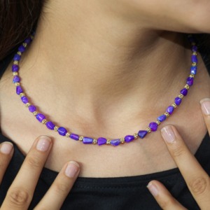 Tumble Separator <b>Necklace</b> for Women Handmade Tumble Separator Beaded <b>Necklace</b> Stylish Tumble Separator Chain <b>Necklace</b> - Product Image 3