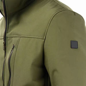 Mens Waterproof Windproof Outdoor Softshell <b>Jacket</b> Custom OEM ODM Wholesale Winter Sports <b>Fleece</b> <b>Lined</b> Activewear Coat - Product Image 4