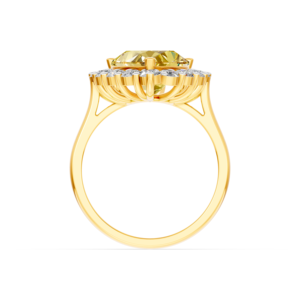 14K 9K 10K 18K Solid Gold 3Ct Lab Grown Yellow Diamond Classic <b>Custom</b> <b>Ring</b> Certified Jewelry MOQ 3pc 10pc RJC OEM ODM E201279 - Product Image 2
