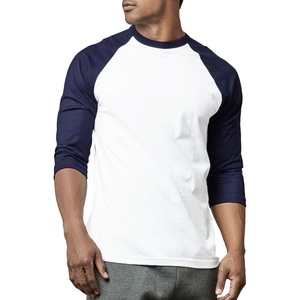 T-shirt de baseball vintage à manches raglan contrastées pour homme, streetwear de haute qualité, coupe classique, vêtements personnalisés pour homme - Product Image 6