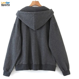 Sweat à capuche personnalisé avec logo, pour homme, 100 % coton, polaire d'hiver, impression puff, strass, quantité personnalisable, OEM - Product Image 2