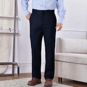Pantalones de Vestir Formales para Hombre, Ecológicos, Transpirables, de Pierna Recta, de Poliéster/Algodón, para Oficina, Ropa Formal de Negocios a Bajo Precio - Product Image 4