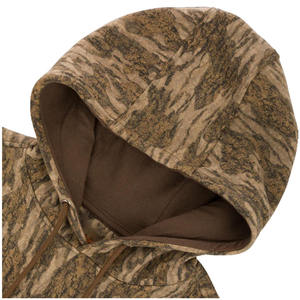 Sudadera con Capucha de Camuflaje para Hombre al por Mayor, Sudadera Táctica Casual con Bolsillo Canguro de Forro Polar para Caza al Aire Libre con Diseño de Corteza de Árbol - Product Image 3