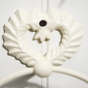 Isabelle <b>Black</b> <b>Heart</b> Towel Ring Hand Forged Towel Holders Wrought Iron Towel Ring Holders - Product Image 6