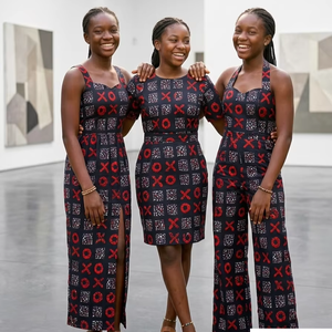 Tissu en coton imprimé Ankara africain de qualité supérieure, style Kitenge Dashiki pour robes, vêtements de mode, couture, artisanat textile, Cameroun - Product Image 1