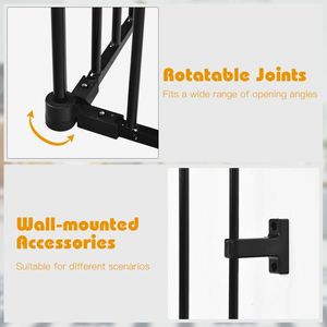 Recinzione Regolabile a 5 Pannelli per Caminetto, Lunghezza 115 Pollici, per Recinti e Box per Animali Domestici - Product Image 5