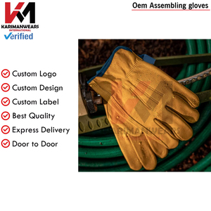 Working <b>Gloves</b> Durable Safety <b>Gloves</b> Heavy Duty Grip for Warehouse Construction Industrial Use OEM Bulk - Product Image 5