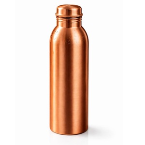 ขวดน้ำทองแดงขายดี ดีไซน์มินิมอล พกพาสะดวก พร้อมฝาปิด - Product Image 3
