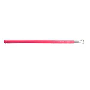 Pousse-cuticules double embout en acier inoxydable avec manche rose – Outil de manucure réutilisable à double tête pour l'élimination des cuticules - Product Image 2