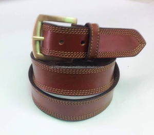 เข็มขัดหนังแท้สำหรับผู้ชายดีไซน์เนอร์ออกแบบได้ตามต้องการพร้อมหัวเข็มขัดโลหะแบบหมุดเดี่ยว - Product Image 5