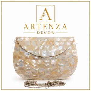 Golden Metal Rectangle Fashion Mosaic Clutch <b>Bag</b> Vintage Evening Purse Chain Strap Handmade Wedding Party for Women - Product Image 2
