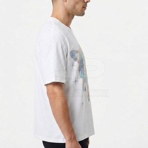 Camiseta de Lujo con Estampado Reflectante para Hombre, Camiseta de Algodón Premium de Manga Corta, Transpirable, Informal, Moderna, para Uso Diario - Product Image 6