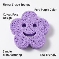 Éponge de bain pour bébé en forme d'animal de dessin animé super douce, haute densité, mousse rapide, pour une exfoliation douce de la peau