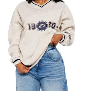 Sudadera Oversize de Algodón con Forro Polar Estilo Y2K para Mujer, Diseño Gráfico Vintage, Jersey Casual Streetwear, Proveedor para Pedidos al por Mayor - Product Image 2