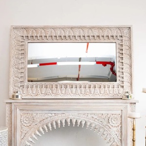 Contemporary Decorative <b>Mirror</b> for Modern Interiors Elegant Neutral Frame Styling with Premium Statement Beauty - Product Image 4