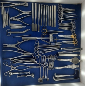 Ensemble d'instruments chirurgicaux orthopédiques de qualité supérieure, marteau à os lourd, 74 pièces, manuel, en acier inoxydable, certifié CE - Product Image 1