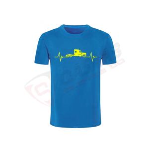 T-shirt à manches courtes en coton à col rond, respirant, personnalisé, imprimé, en microfibre imperméable à séchage rapide, pour la course à pied et le fitness - Product Image 2