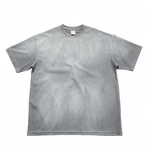 T-shirts unisexes vintage surdimensionnés à manches courtes avec logo personnalisé - Écologiques, respirants, 100% coton, lavage à l'acide - Product Image 5
