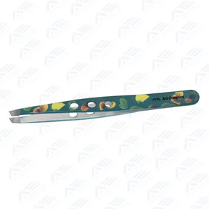 Productos de Cuidado de Belleza, Pinzas para Cejas Diagonales con Logotipo Personalizado, Pinzas para Cejas Inclinadas de Acero Inoxidable, Instrumentos de Belleza - Product Image 3
