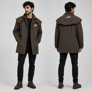 Manteau Trench Homme Simple Boutonnage, Manteau Long Décontracté, Manteau de Pluie Élégant pour Homme - Product Image 3