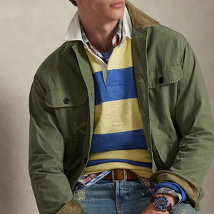 Nueva Llegada, Directo de Fábrica, Camiseta de Rugby Personalizada para Hombre, Manga Larga, Tejido de Algodón Sólido, para Deportes y Uso Casual - Product Image 5