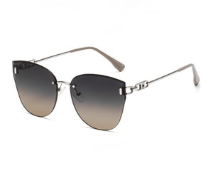 RTS Trending Fashionable High Quality Rimless Cat Eyes TAC Polarized <b>Sunglasses</b> 2026 for Men and Women - Product Image 5