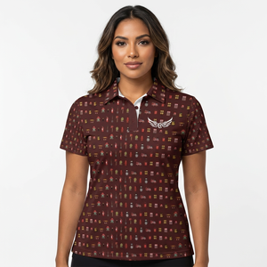 Polo à manches courtes pour homme avec imprimé pompier, respirant, 100 % polyester, tenue décontractée, logo sur le devant - Product Image 4