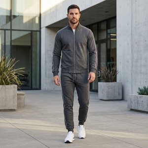 Conjunto Deportivo Personalizado para Hombre, 2 Piezas, Sudadera con Capucha y Pantalones Deportivos, Ropa Deportiva Informal, Venta al Por Mayor - Product Image 1