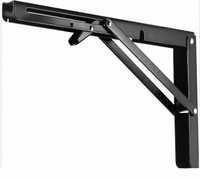 Supports d'étagère murale pliants triangulaires en métal robuste, fabrication sur mesure OEM en tôle métallique thermolaquée