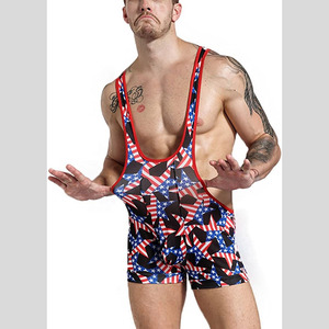 Best Price Breathable Unisex Wrestling <b>Singlet</b> Online Sale New Arrival <b>Men</b> Wrestling <b>Singlet</b> - Product Image 4