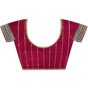 KV Embellished Bollywood Style Silk <b>Blend</b> Saree - Product Image 5