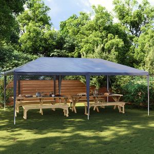Tenda per Feste in Polietilene Blu 13x20 ft Resistente ai Raggi UV per Matrimoni ed Eventi, 100% Impermeabile e Antivento - Product Image 1