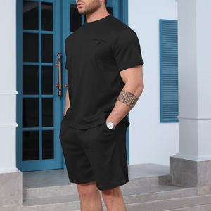 Conjunto de Pantalones Cortos Deportivos de Verano para Hombre, Diseño Personalizado Informal, 2 Piezas, Ropa Deportiva para Correr, Gimnasio, Traje Deportivo, Ropa de Verano - Product Image 5