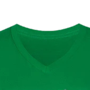 Camiseta Clásica con Cuello en V Verde y Negra de la Hermandad Apple AKA, Estilo Griego, Algodón, Casual, para Mujer, Calidad Premium - Product Image 4