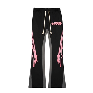 Chándal de gran tamaño con lavado ácido personalizado para hombre, chándal informal de estilo Vintage de peso pesado de algodón 100%, estampado de soplo transpirable - Product Image 3