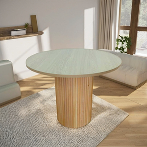 Mesa de Centro Redonda Moderna, Mesa de Centro de Diseño de Madera para Sala de Estar, Mesa de Centro Redonda Personalizada Moderna - Product Image 2