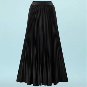 Elegant Pleated Fishtail <b>Skirt</b> <b>Elastic</b> Waist Women Midi <b>Skirt</b> Korean Style Mermaid <b>Skirt</b> - Product Image 1