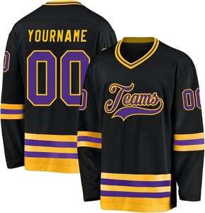 Nouveau Maillot de Hockey sur Glace Unisexe Personnalisé 2026 pour Sports de Plein Air, Respirant, Imprimé, Haute Qualité, Anti-Bactérien, 100% Polyester - Product Image 1
