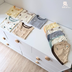 Conjunto de Ropa para Niños y Niñas, Estampado, Viscosa, Ropa de Verano, Fresca, Transpirable, Suave, Ligera, Hecha en Vietnam, Comodidad Durante Todo el Día - Product Image 6