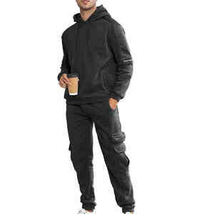 Conjunto Deportivo de Dos Piezas para Hombre, Ligero, 100% Algodón, Resistente al Viento y Transpirable, Estilo Urbano, Otoño, Marca Privada al por Mayor - Product Image 3