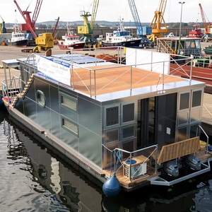 11S2 Ubi อลูมิเนียมลอยน้ำได้หรูหรามีกำหนดได้เองโป๊ะบ้านสำหรับปาร์ตี้ตกปลาในแม่น้ำและพักผ่อน - Product Image 3