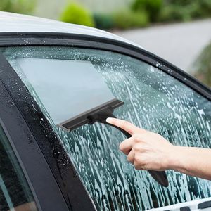 Raclette de douche polyvalente en acier inoxydable pour portes vitrées et murs de douche en carrelage – Raclette de fenêtre de haute qualité - Product Image 4