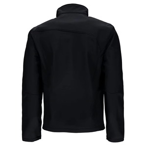 Veste softshell pour homme, imperméable 10 000 mm, coupe-vent, fermeture éclair, col montant, coupe régulière, couleur unie, vêtements d'extérieur pour l'hiver - Product Image 2