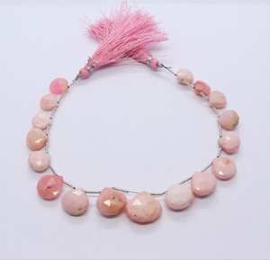 Cuentas de Ópalo Rosa Facetadas en Forma de Corazón AAA de 10-15 mm, Cuentas de Ópalo Rosa Natural en Forma de Corazón de 8 Pulgadas, Cuentas de Ópalo Rosa Sueltas - Product Image 6