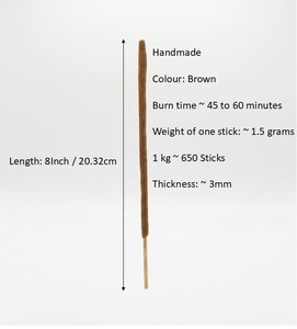 ธูปไม้หอมไวท์เสจ - ธูปอินเดียธรรมชาติ 100% เป็นมิตรกับสิ่งแวดล้อม - Product Image 3