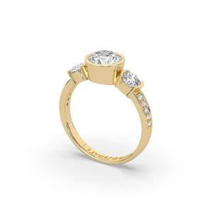 Anillo de Diamante Cultivado en Laboratorio de 1.70Ct, Oro Sólido de 14K/10K, Corte Brillante Redondo, Estilo Único, Joyería Fina para Mujer, Anillo Personalizado, Venta al Por Mayor B2B - Product Image 3
