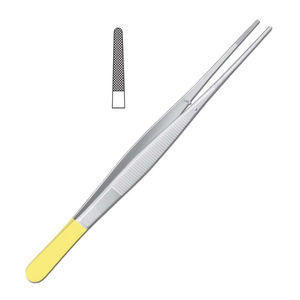 Pinces de dissection standard pour pansements, instruments chirurgicaux manuels réutilisables, poignée de type pouce pour l'application et le retrait de pansements - Product Image 1